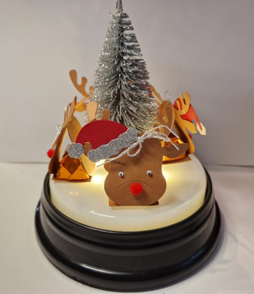 Kleines Rentiere Mitbringsel Gastgeschenk Tischdeko für kleine Pralinen ob mit Nüssen oder Alkohol